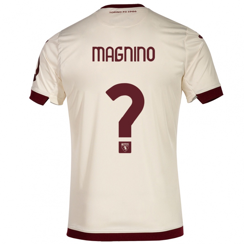 Kandiny Gyermek Emanuele Magnino #0 Pezsgő Idegenbeli Jersey 2023/24 Mez Póló Ing