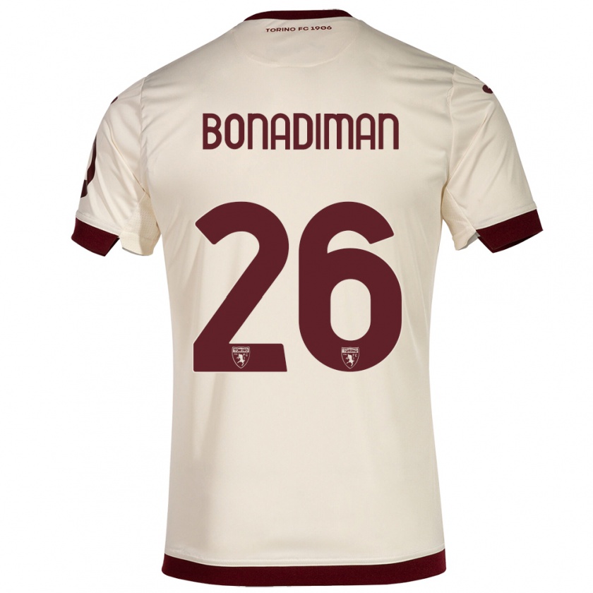 Kandiny Gyermek Matteo Bonadiman #26 Pezsgő Idegenbeli Jersey 2023/24 Mez Póló Ing