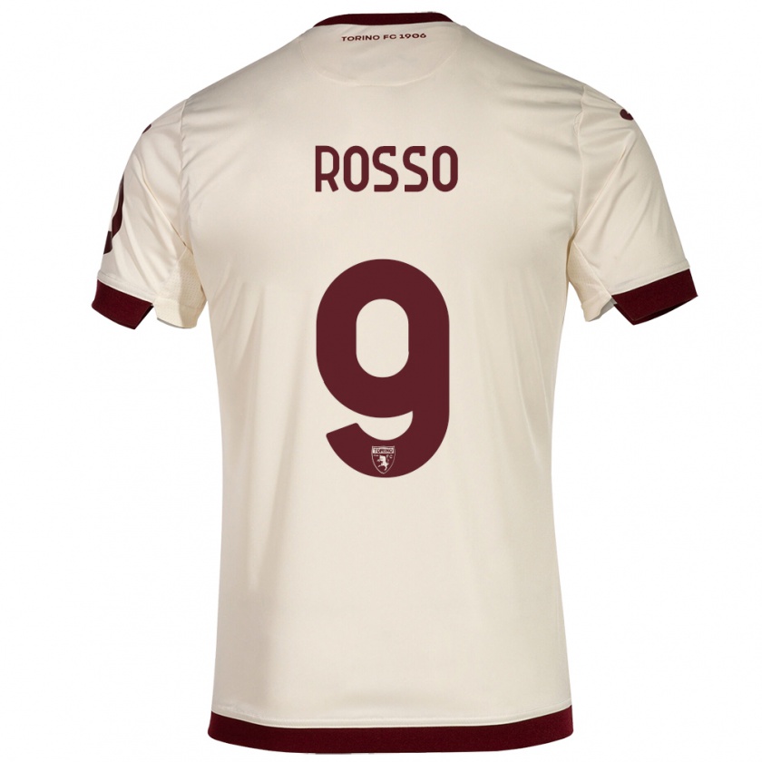 Kandiny Gyermek Eleonora Rosso #9 Pezsgő Idegenbeli Jersey 2023/24 Mez Póló Ing