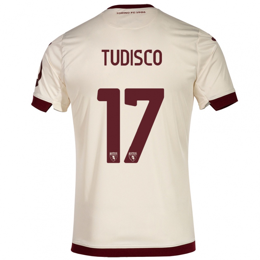 Kandiny Gyermek Giorgia Tudisco #17 Pezsgő Idegenbeli Jersey 2023/24 Mez Póló Ing