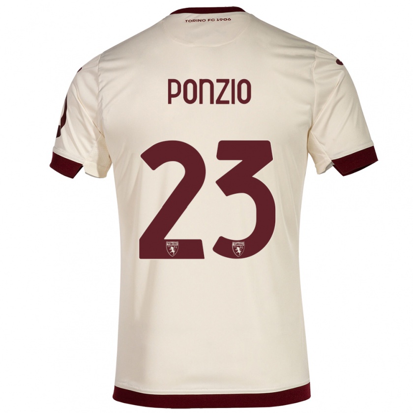 Kandiny Gyermek Erika Ponzio #23 Pezsgő Idegenbeli Jersey 2023/24 Mez Póló Ing