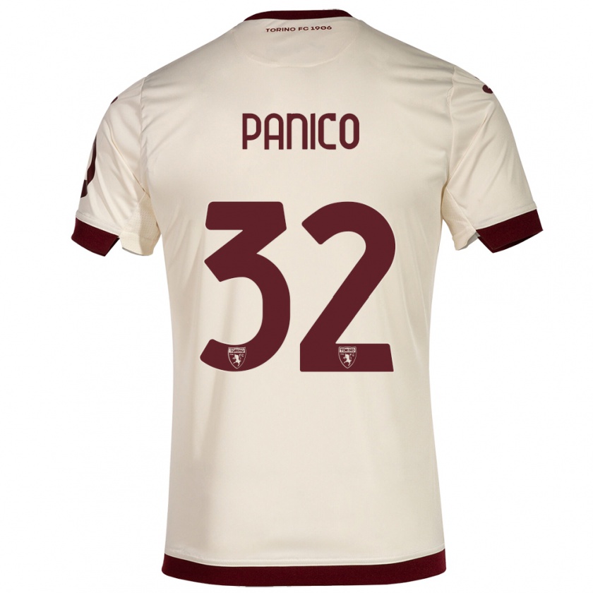 Kandiny Gyermek Patrizia Panico #32 Pezsgő Idegenbeli Jersey 2023/24 Mez Póló Ing