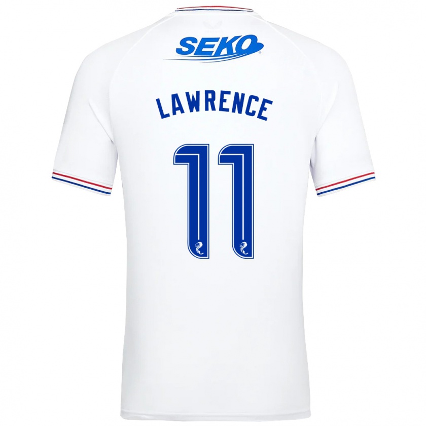 Kandiny Gyermek Tom Lawrence #11 Fehér Idegenbeli Jersey 2023/24 Mez Póló Ing