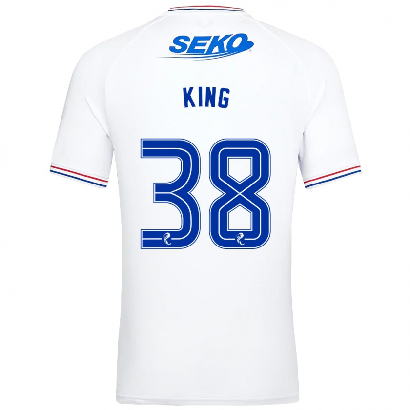 Kandiny Gyermek Leon King #38 Fehér Idegenbeli Jersey 2023/24 Mez Póló Ing