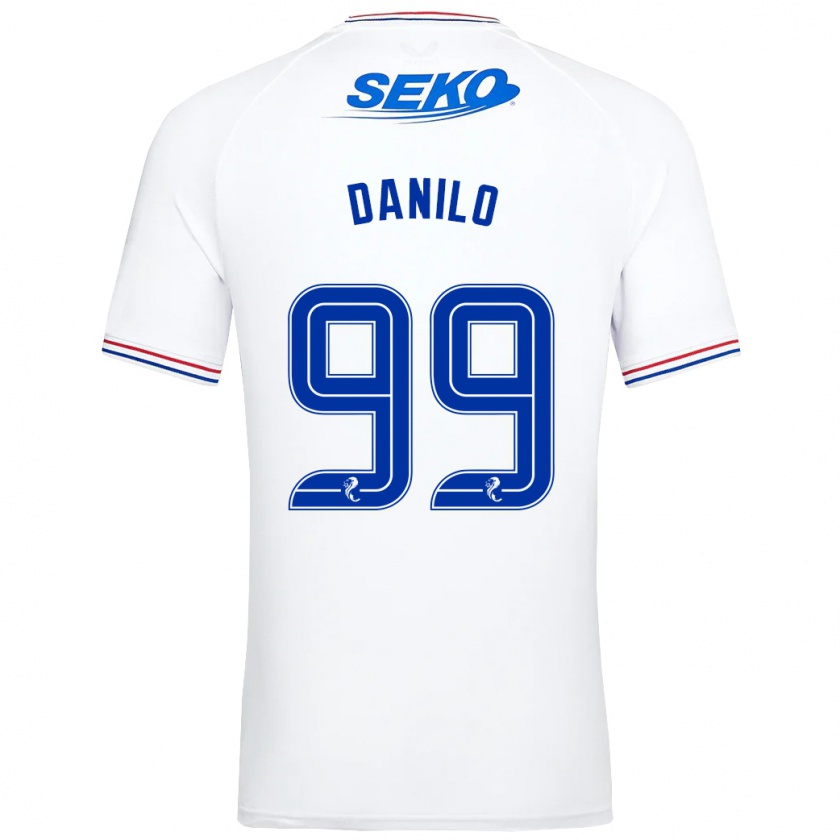 Kandiny Gyermek Danilo #99 Fehér Idegenbeli Jersey 2023/24 Mez Póló Ing