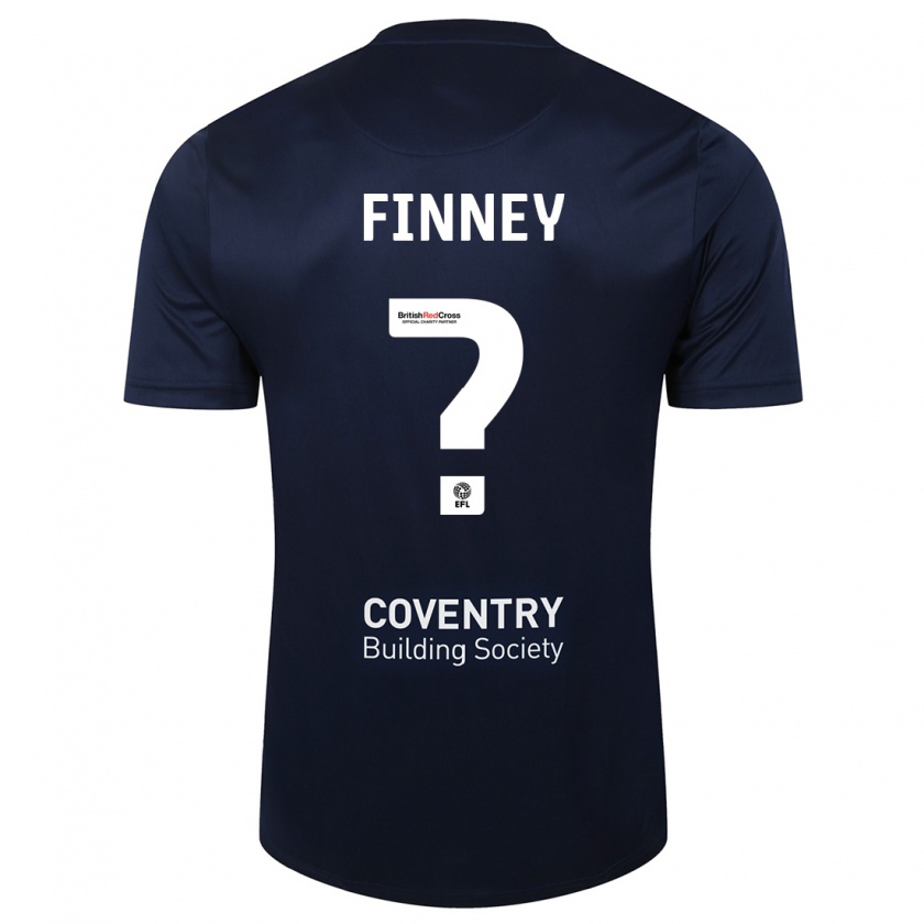 Kandiny Gyermek Charlie Finney #0 Vörös Haditengerészet Idegenbeli Jersey 2023/24 Mez Póló Ing