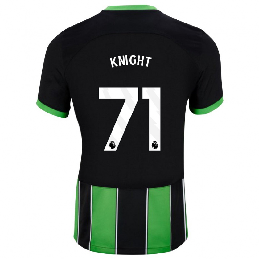 Kandiny Gyermek Joe Knight #71 Fekete Zöld Idegenbeli Jersey 2023/24 Mez Póló Ing