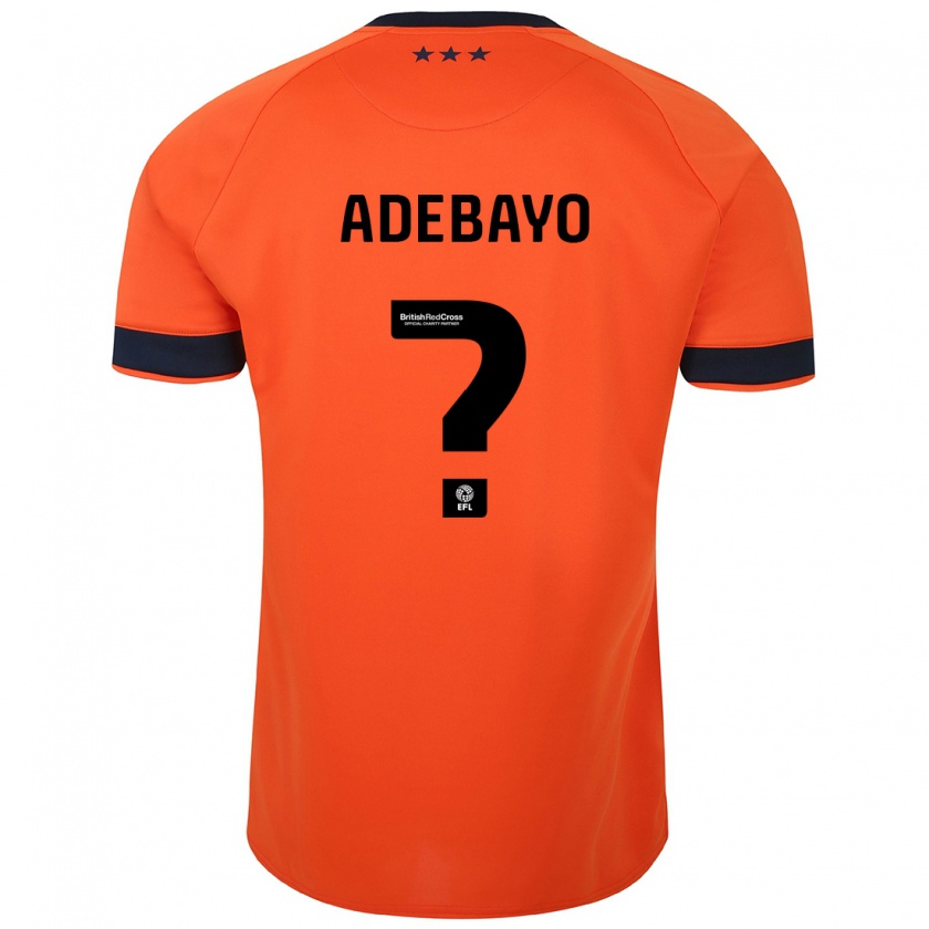 Kandiny Gyermek Afi Adebayo #0 Narancs Idegenbeli Jersey 2023/24 Mez Póló Ing