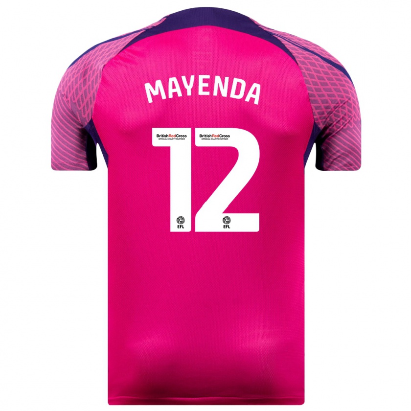 Kandiny Gyermek Eliezer Mayenda #12 Lila Idegenbeli Jersey 2023/24 Mez Póló Ing