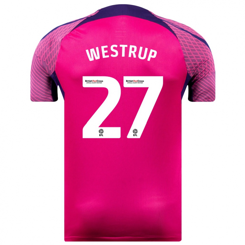 Kandiny Gyermek Brianna Westrup #27 Lila Idegenbeli Jersey 2023/24 Mez Póló Ing