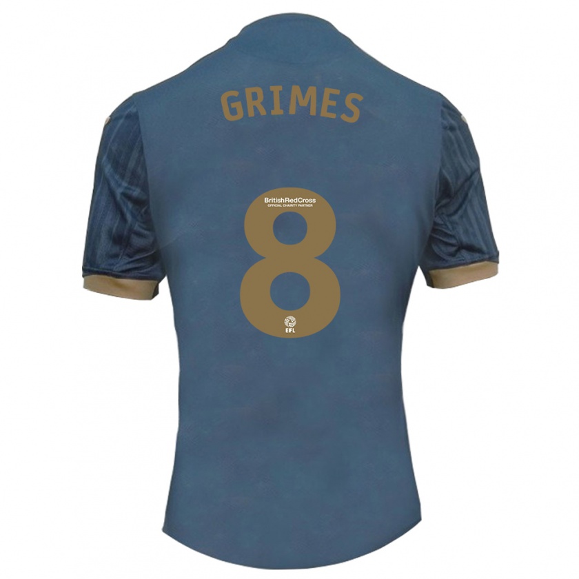 Kandiny Gyermek Matt Grimes #8 Sötét Kékeszöld Idegenbeli Jersey 2023/24 Mez Póló Ing