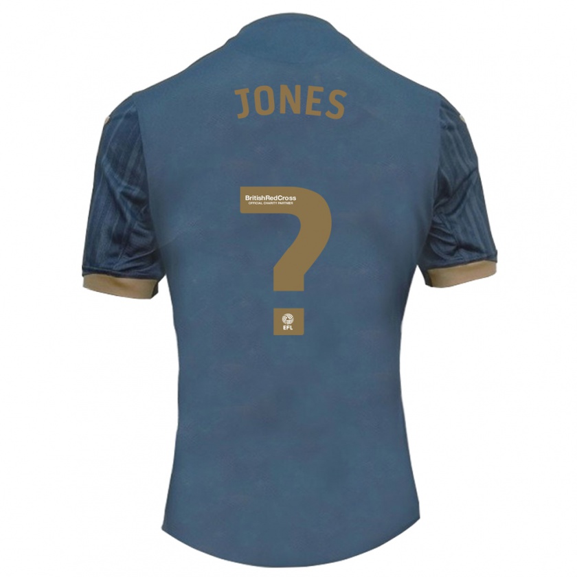 Kandiny Gyermek Harry Jones #0 Sötét Kékeszöld Idegenbeli Jersey 2023/24 Mez Póló Ing