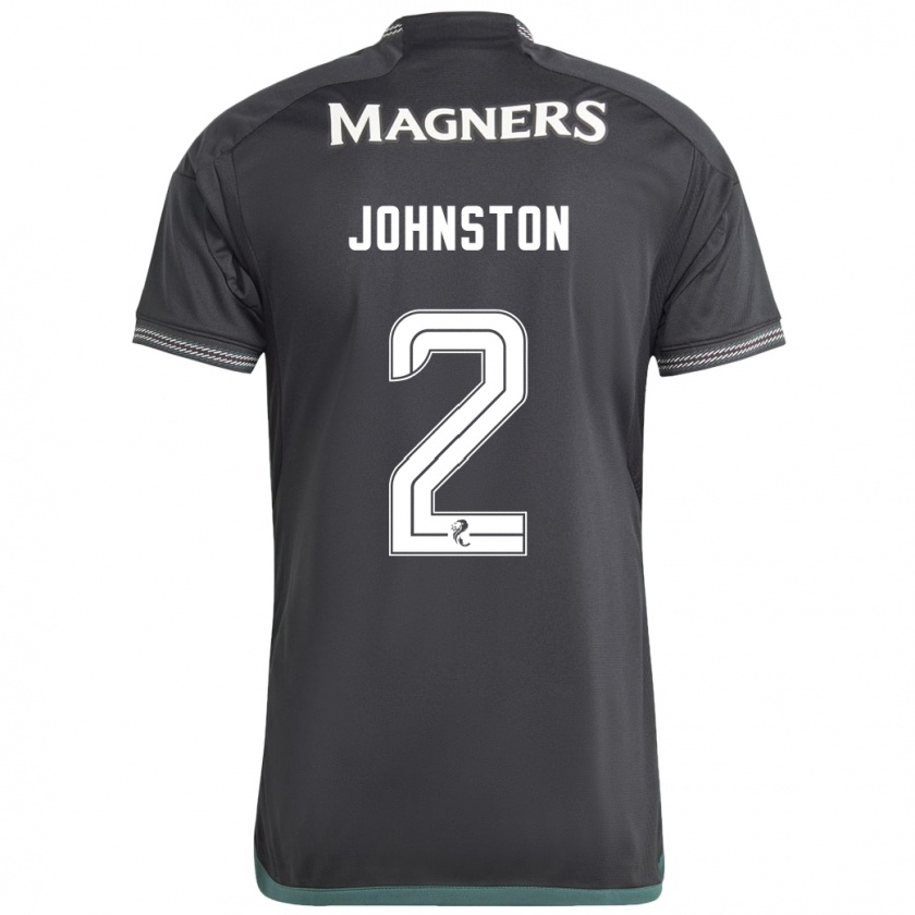 Kandiny Gyermek Alistair Johnston #2 Fekete Idegenbeli Jersey 2023/24 Mez Póló Ing