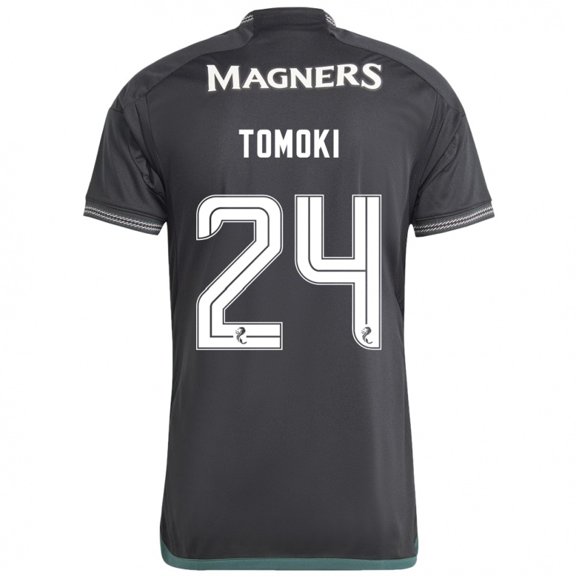 Kandiny Gyermek Tomoki Iwata #24 Fekete Idegenbeli Jersey 2023/24 Mez Póló Ing