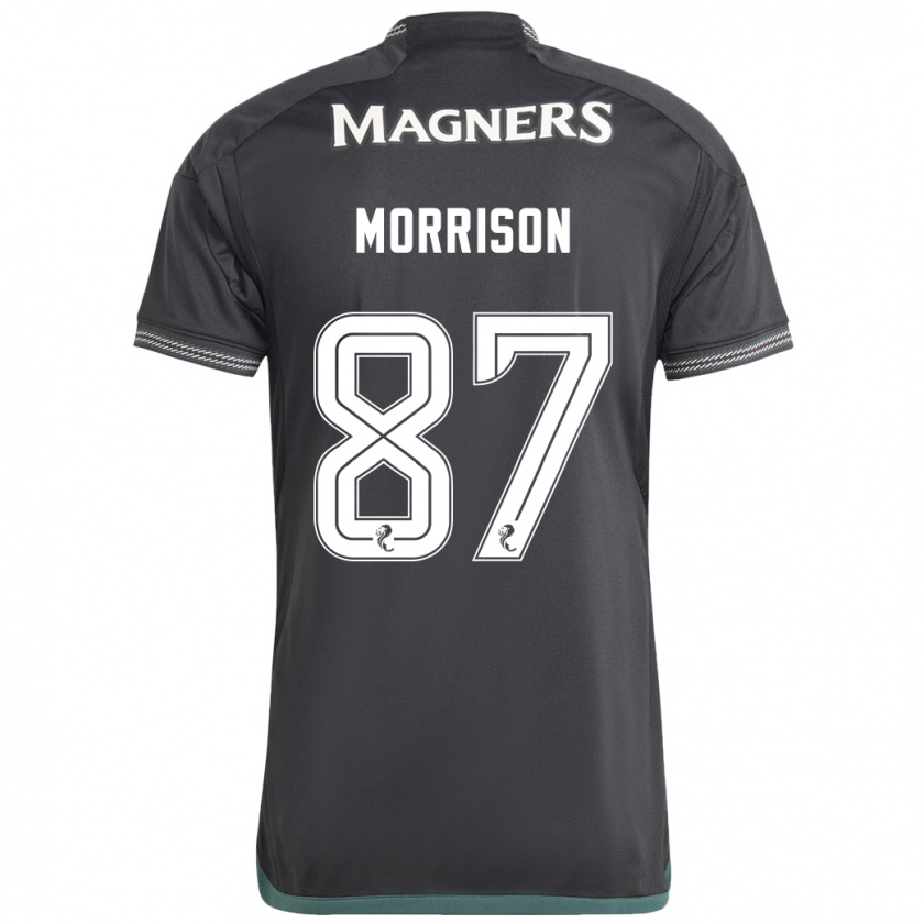 Kandiny Gyermek Joe Morrison #87 Fekete Idegenbeli Jersey 2023/24 Mez Póló Ing