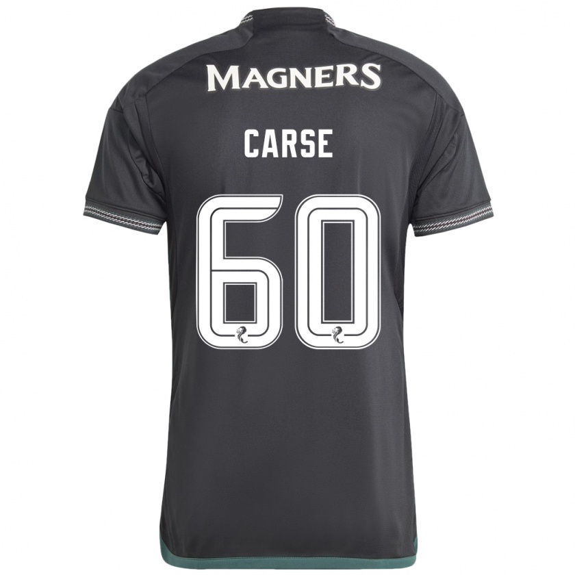 Kandiny Gyermek Mackenzie Carse #60 Fekete Idegenbeli Jersey 2023/24 Mez Póló Ing