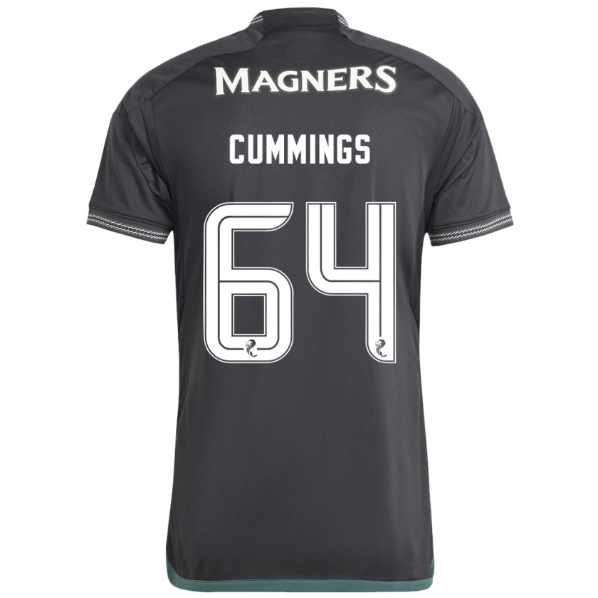 Kandiny Gyermek Daniel Cummings #64 Fekete Idegenbeli Jersey 2023/24 Mez Póló Ing