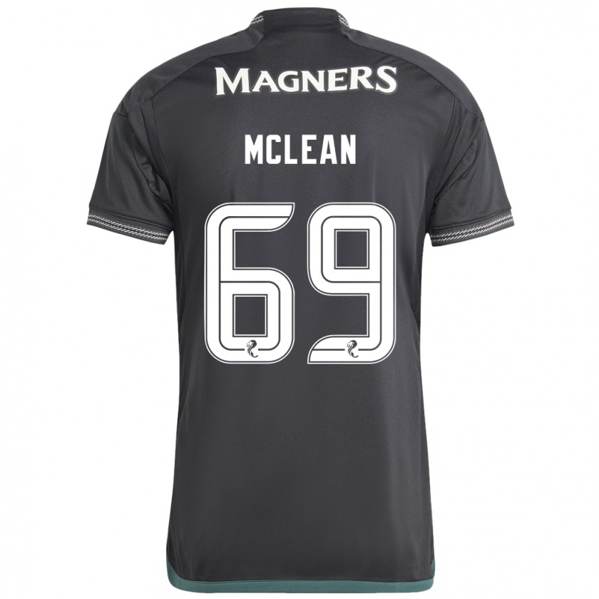 Kandiny Gyermek Kai Mclean #69 Fekete Idegenbeli Jersey 2023/24 Mez Póló Ing