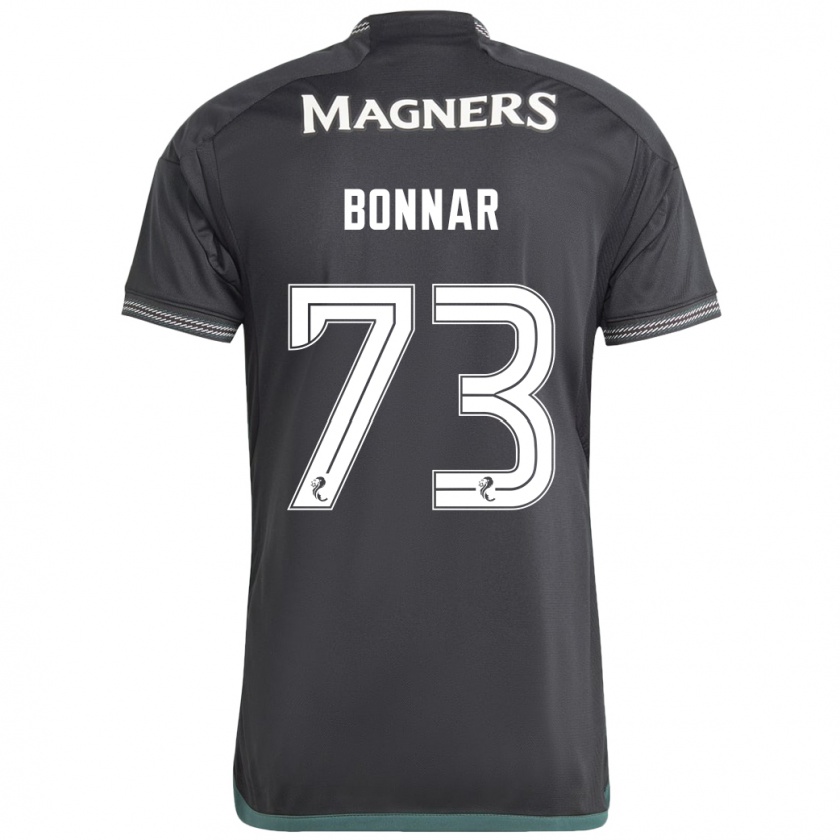 Kandiny Gyermek Jude Bonnar #73 Fekete Idegenbeli Jersey 2023/24 Mez Póló Ing