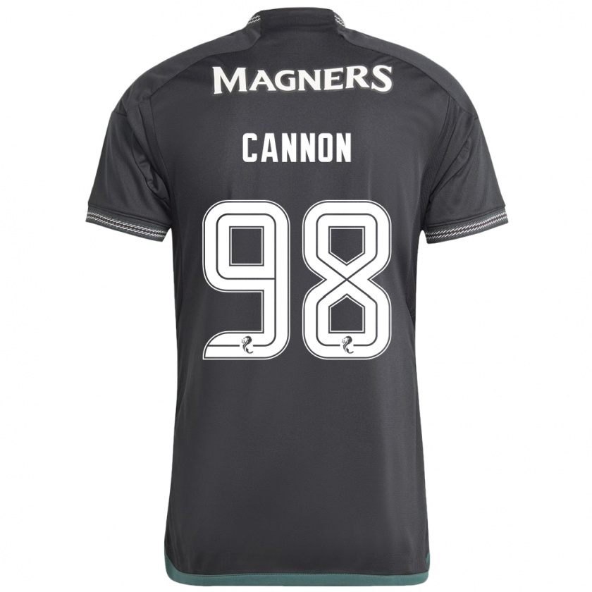 Kandiny Gyermek Aidan Cannon #98 Fekete Idegenbeli Jersey 2023/24 Mez Póló Ing