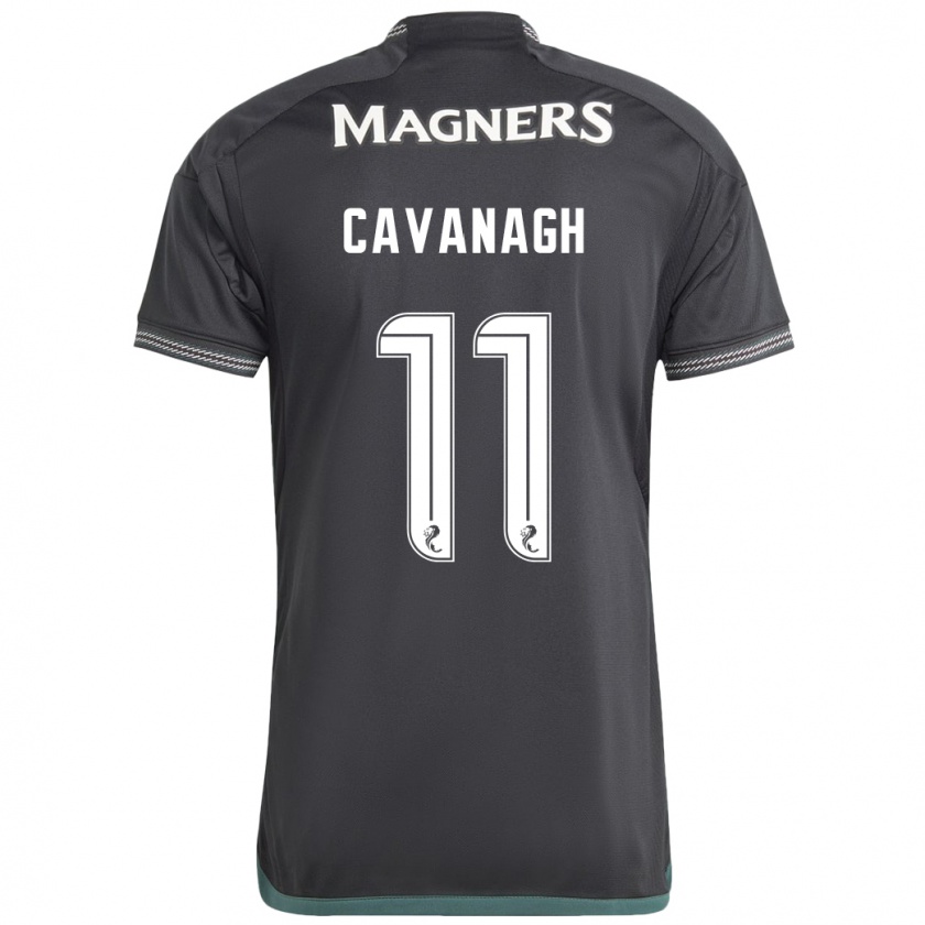 Kandiny Gyermek Colette Cavanagh #11 Fekete Idegenbeli Jersey 2023/24 Mez Póló Ing