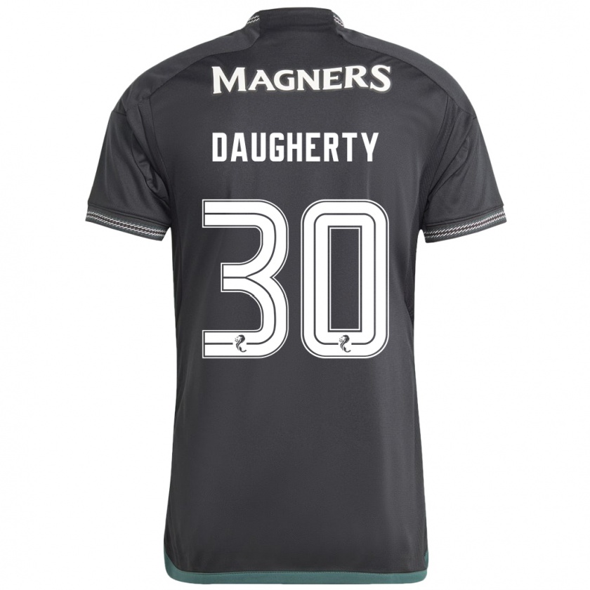 Kandiny Gyermek Kelsey Daugherty #30 Fekete Idegenbeli Jersey 2023/24 Mez Póló Ing