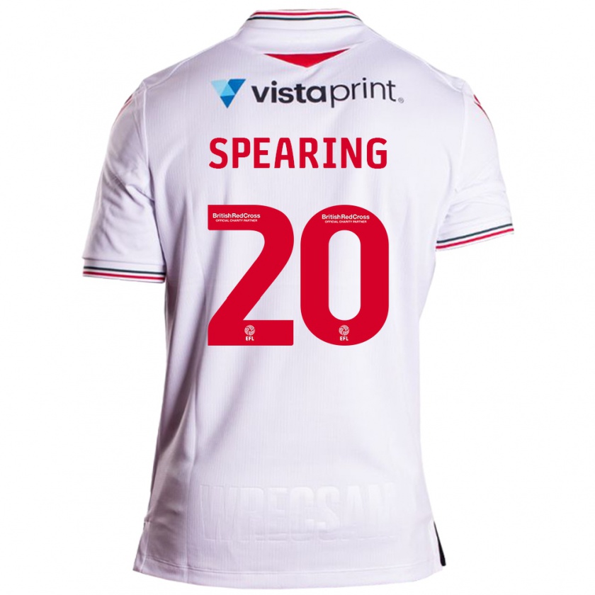 Kandiny Gyermek Natasha Spearing #20 Fehér Idegenbeli Jersey 2023/24 Mez Póló Ing