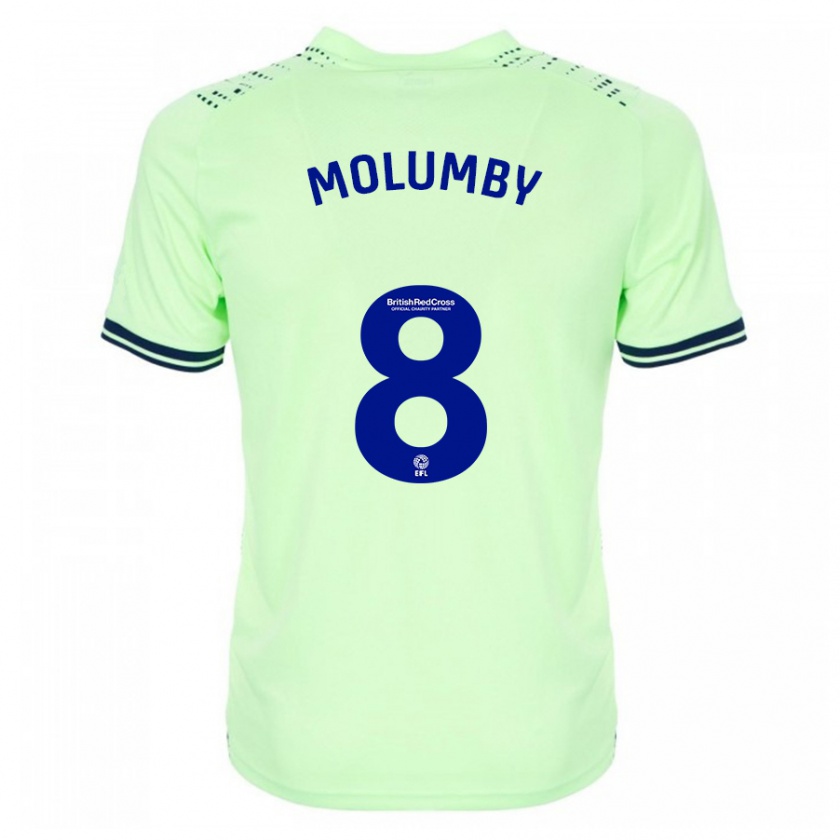 Kandiny Gyermek Jayson Molumby #8 Haditengerészet Idegenbeli Jersey 2023/24 Mez Póló Ing