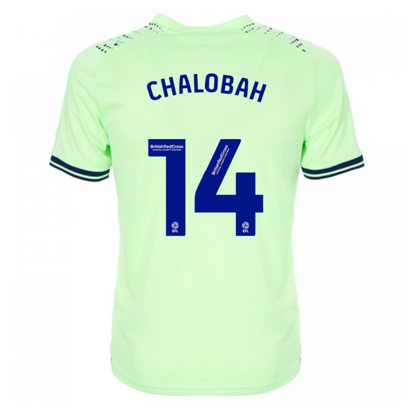 Kandiny Gyermek Nathaniel Chalobah #14 Haditengerészet Idegenbeli Jersey 2023/24 Mez Póló Ing