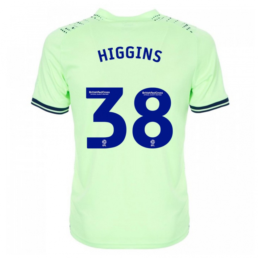 Kandiny Gyermek Akeel Higgins #38 Haditengerészet Idegenbeli Jersey 2023/24 Mez Póló Ing