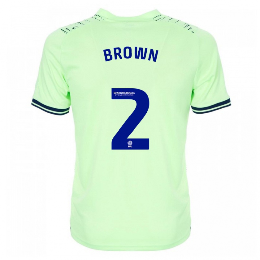 Kandiny Gyermek Ashlee Brown #2 Haditengerészet Idegenbeli Jersey 2023/24 Mez Póló Ing