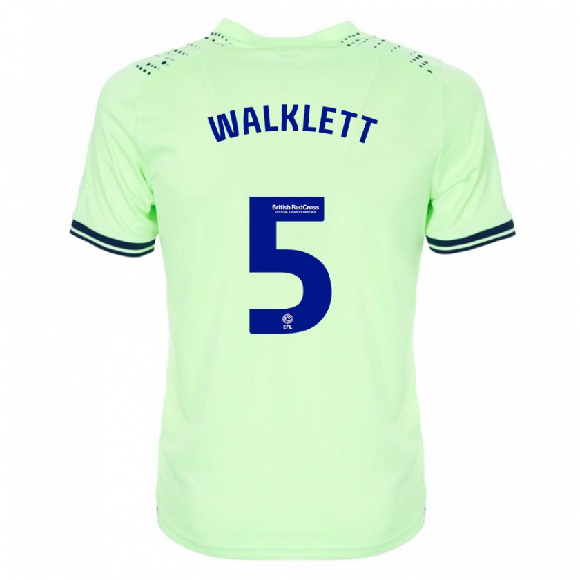 Kandiny Gyermek Kerry Walklett #5 Haditengerészet Idegenbeli Jersey 2023/24 Mez Póló Ing