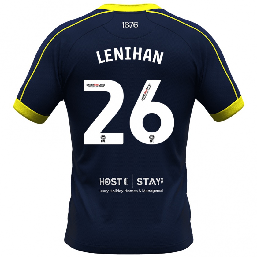 Kandiny Gyermek Darragh Lenihan #26 Haditengerészet Idegenbeli Jersey 2023/24 Mez Póló Ing