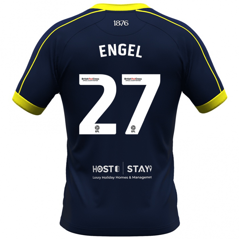 Kandiny Gyermek Lukas Engel #27 Haditengerészet Idegenbeli Jersey 2023/24 Mez Póló Ing