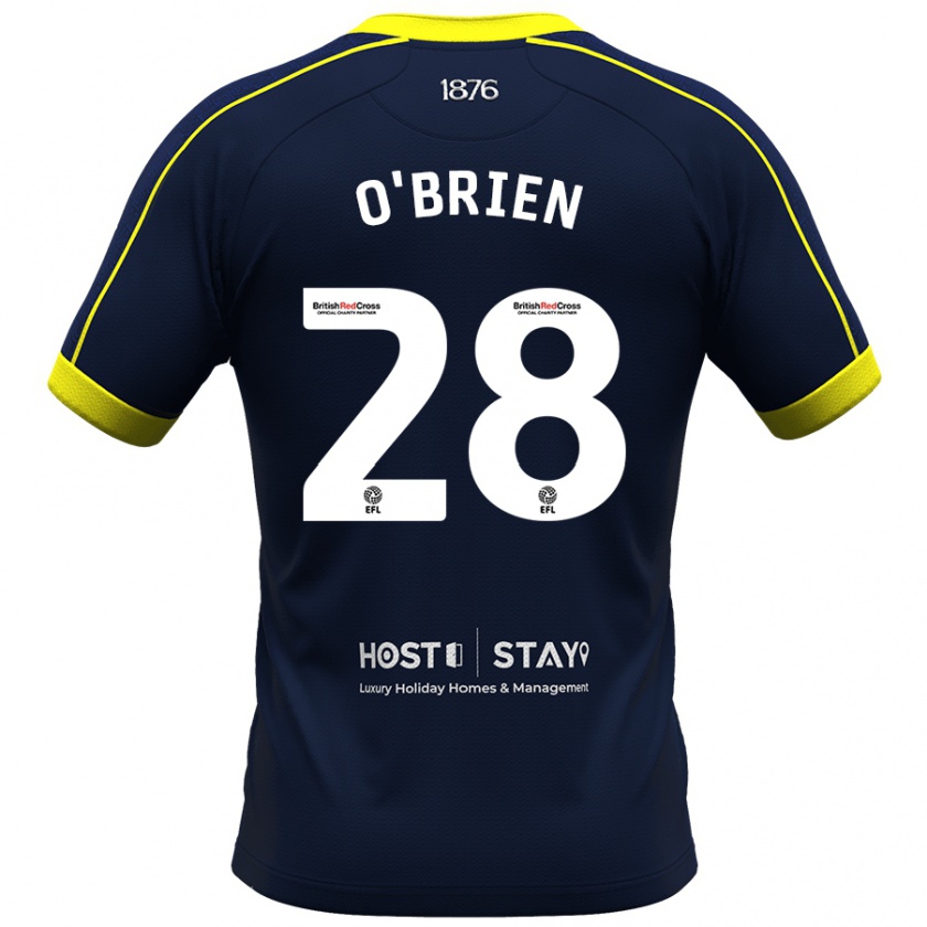 Kandiny Gyermek Lewis O'brien #28 Haditengerészet Idegenbeli Jersey 2023/24 Mez Póló Ing