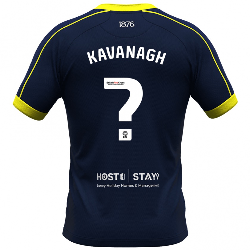 Kandiny Gyermek Calum Kavanagh #0 Haditengerészet Idegenbeli Jersey 2023/24 Mez Póló Ing