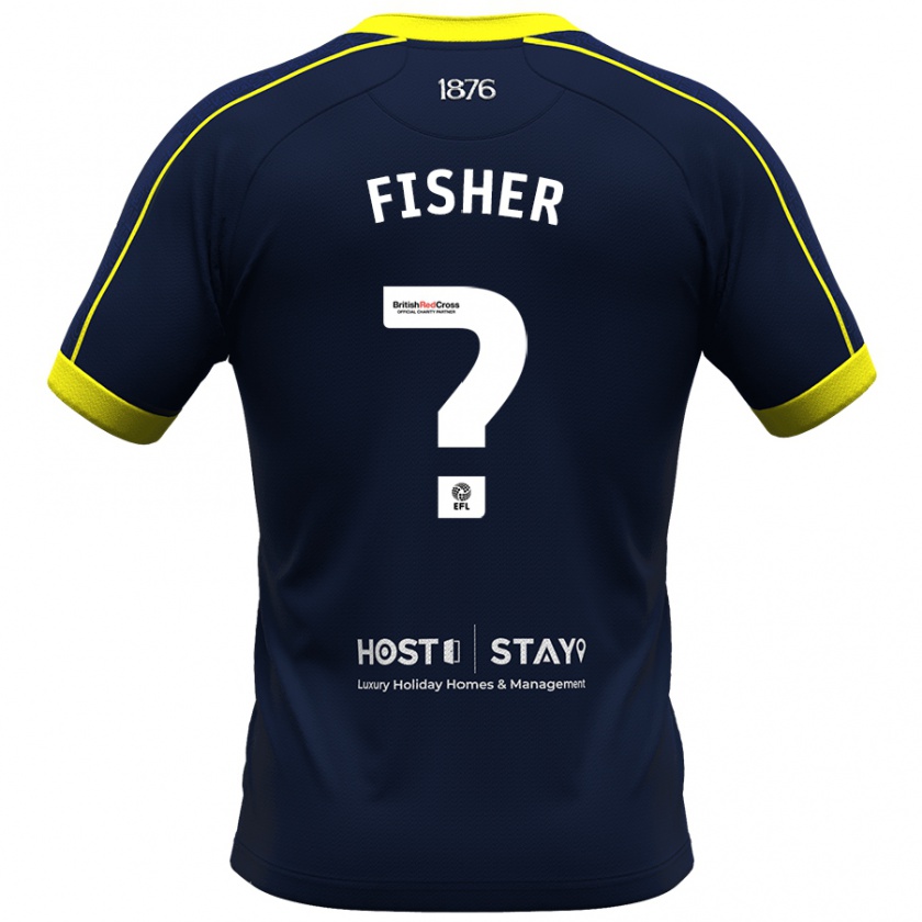 Kandiny Gyermek Nathan Fisher #0 Haditengerészet Idegenbeli Jersey 2023/24 Mez Póló Ing