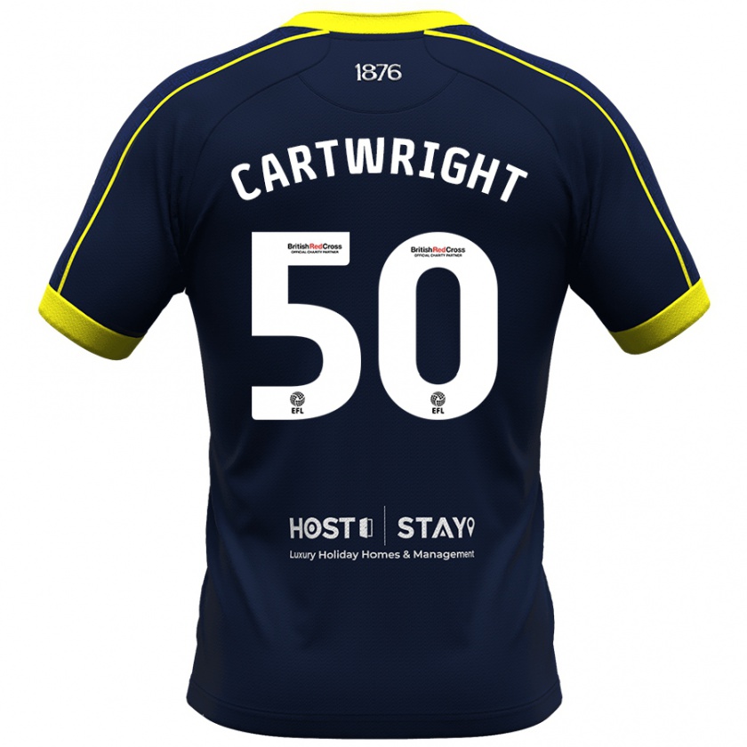 Kandiny Gyermek Fin Cartwright #50 Haditengerészet Idegenbeli Jersey 2023/24 Mez Póló Ing