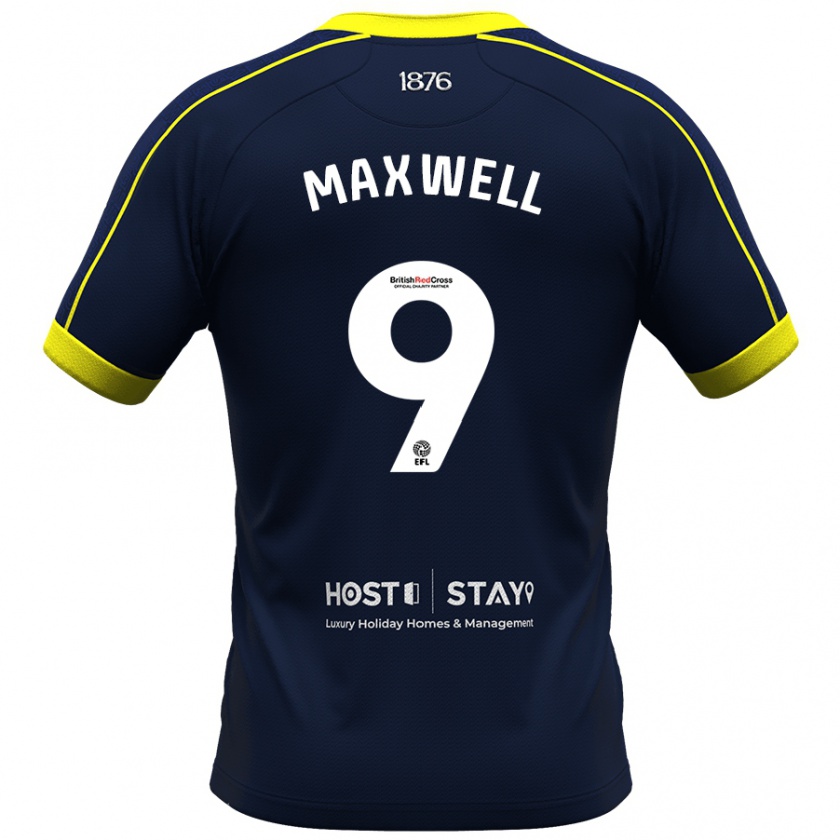 Kandiny Gyermek Armani Maxwell #9 Haditengerészet Idegenbeli Jersey 2023/24 Mez Póló Ing