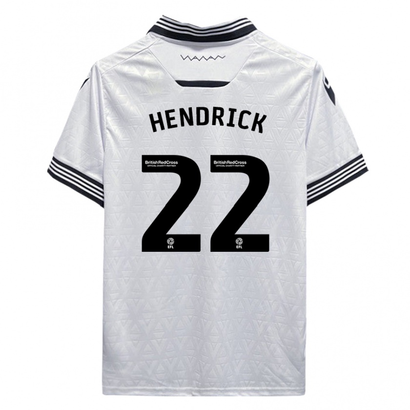 Kandiny Gyermek Jeff Hendrick #22 Fehér Idegenbeli Jersey 2023/24 Mez Póló Ing