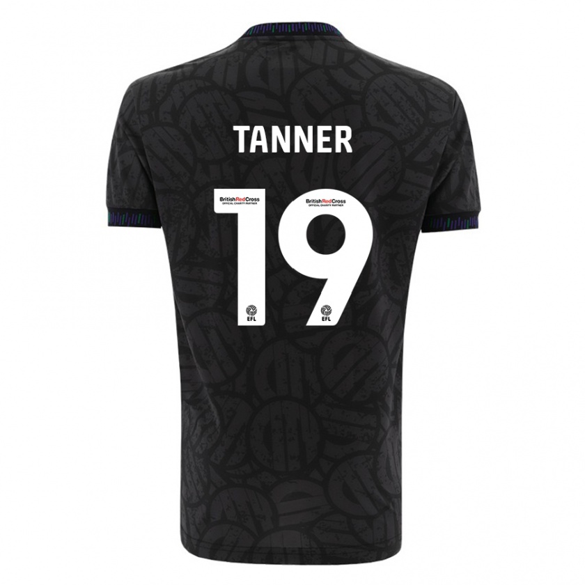 Kandiny Gyermek George Tanner #19 Fekete Idegenbeli Jersey 2023/24 Mez Póló Ing