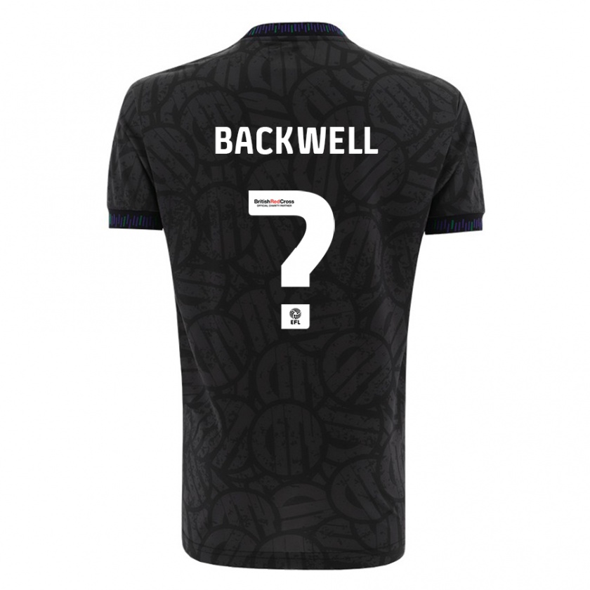 Kandiny Gyermek Tommy Backwell #0 Fekete Idegenbeli Jersey 2023/24 Mez Póló Ing