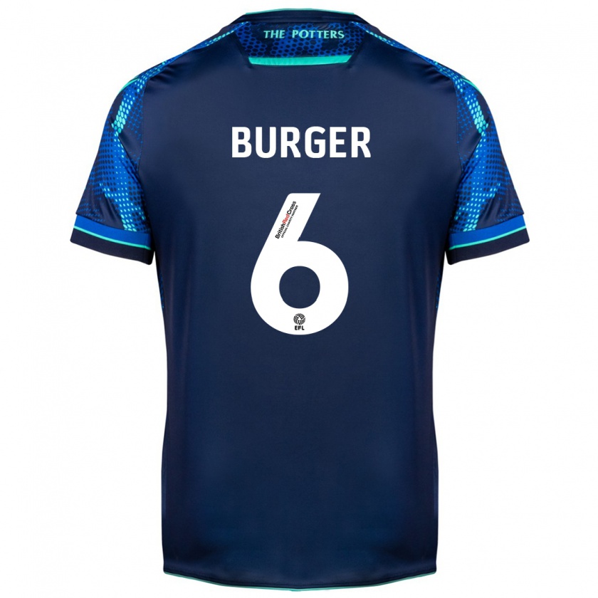 Kandiny Gyermek Wouter Burger #6 Haditengerészet Idegenbeli Jersey 2023/24 Mez Póló Ing