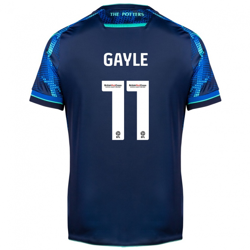 Kandiny Gyermek Dwight Gayle #11 Haditengerészet Idegenbeli Jersey 2023/24 Mez Póló Ing