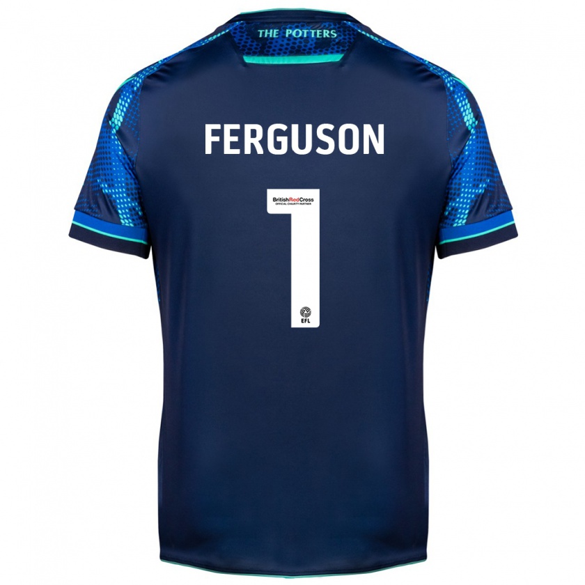 Kandiny Gyermek Georgie Ferguson #1 Haditengerészet Idegenbeli Jersey 2023/24 Mez Póló Ing