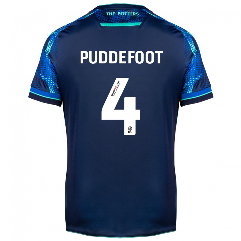 Kandiny Gyermek Danielle Puddefoot #4 Haditengerészet Idegenbeli Jersey 2023/24 Mez Póló Ing