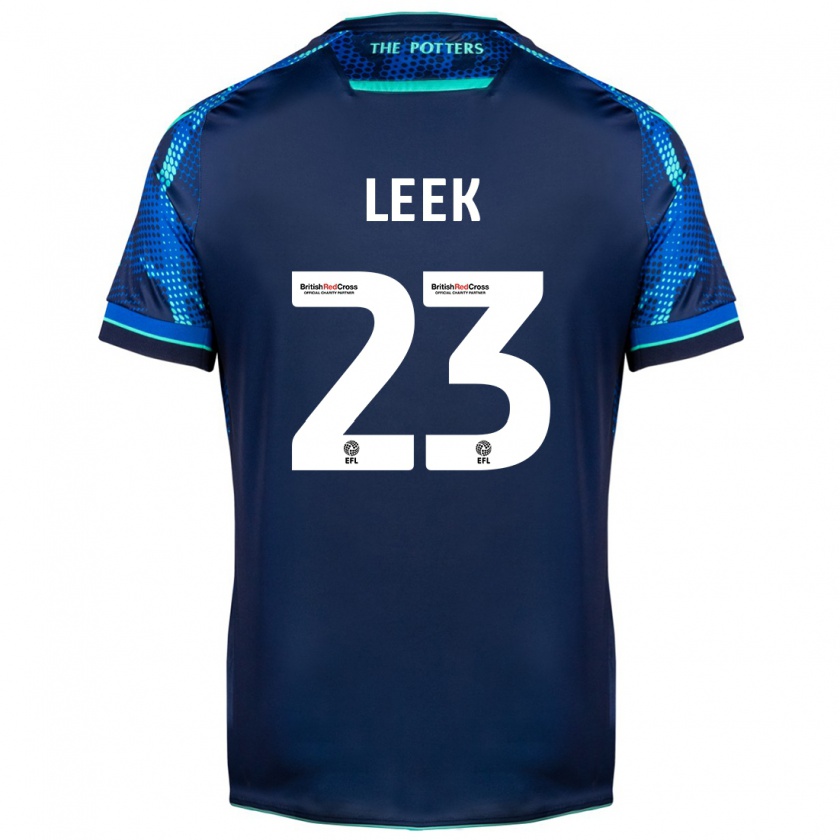 Kandiny Gyermek Ellie Leek #23 Haditengerészet Idegenbeli Jersey 2023/24 Mez Póló Ing