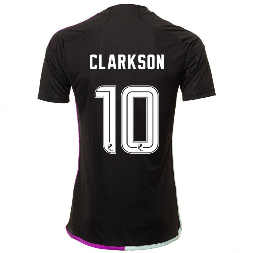 Kandiny Gyermek Leighton Clarkson #10 Fekete Idegenbeli Jersey 2023/24 Mez Póló Ing