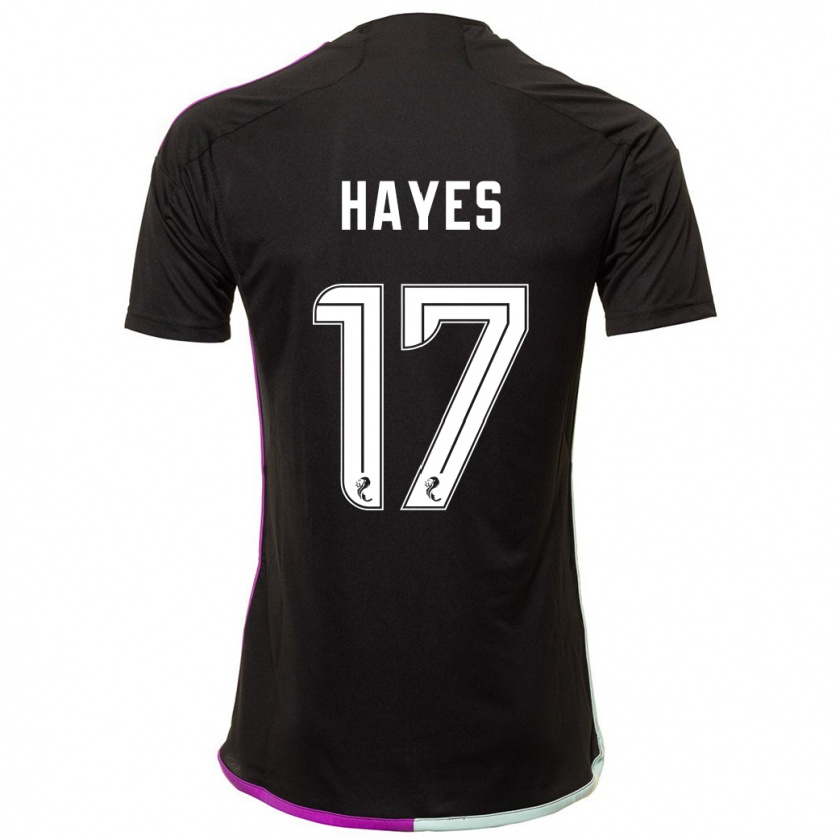 Kandiny Gyermek Jonny Hayes #17 Fekete Idegenbeli Jersey 2023/24 Mez Póló Ing