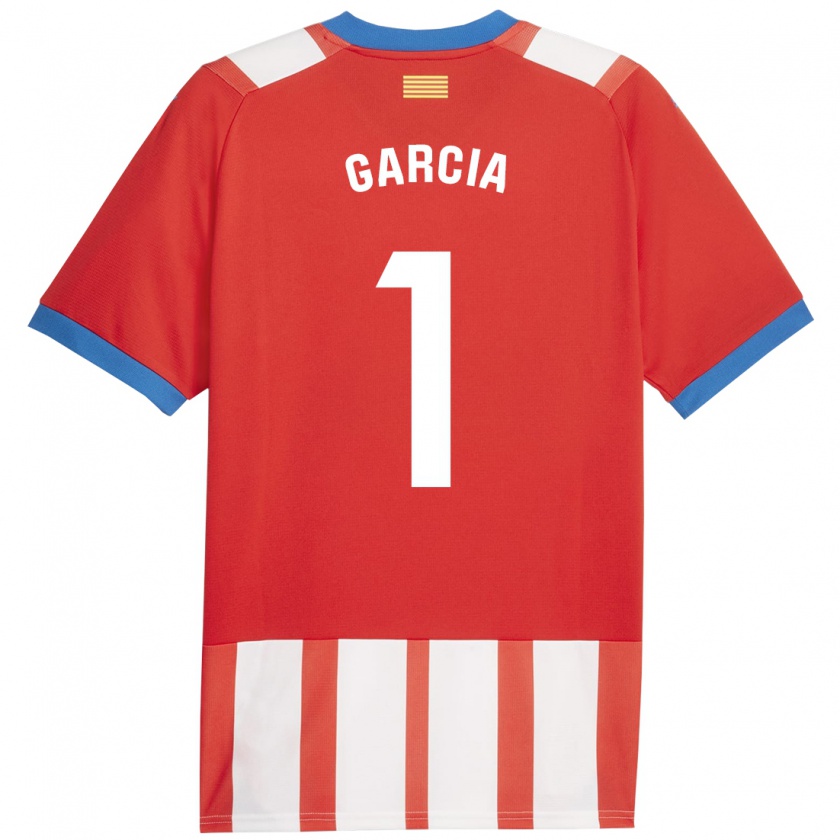 Kandiny Férfi Lucas García #1 Piros Fehér Hazai Jersey 2023/24 Mez Póló Ing